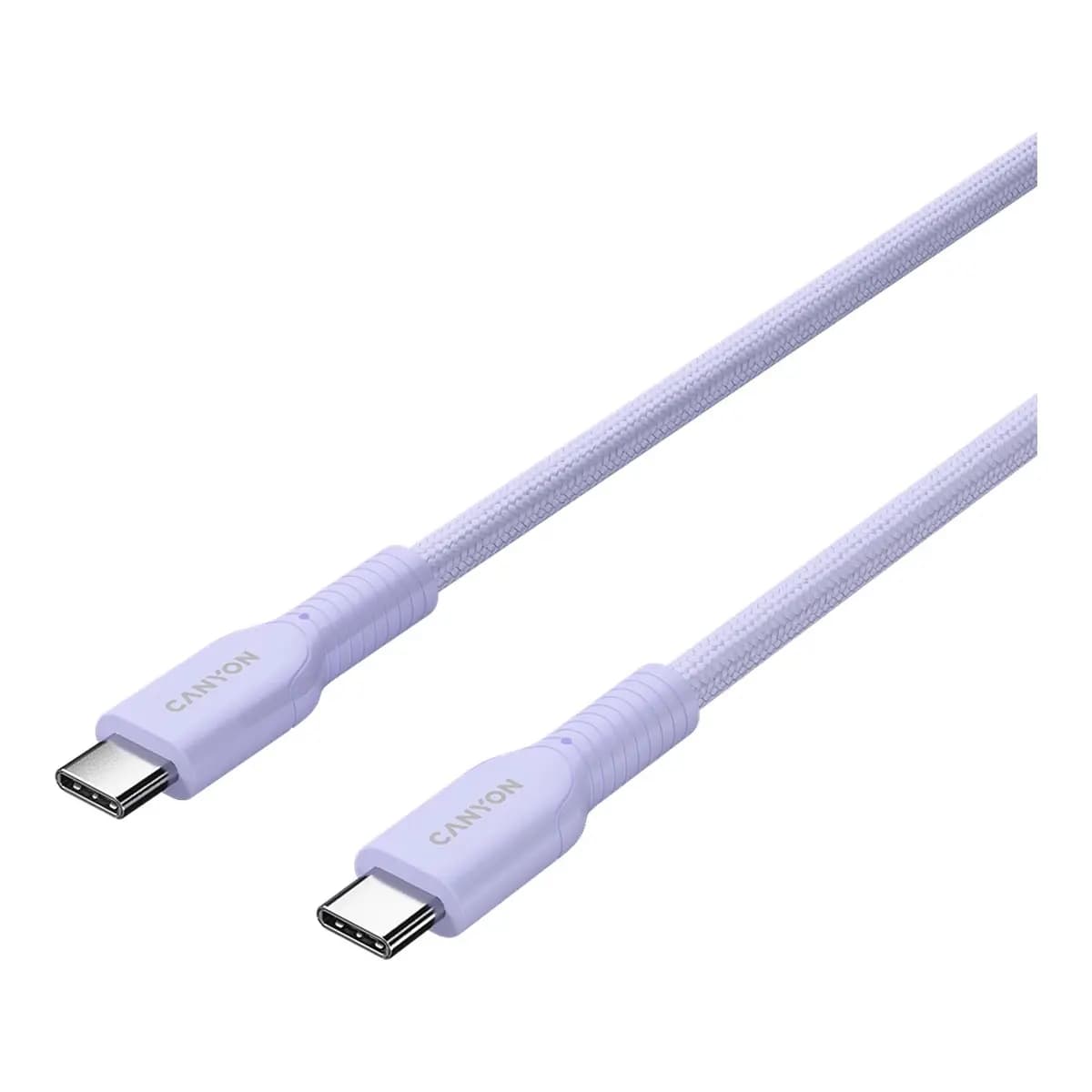 CANYON Kabl C-C 1m OnWire 60CL 60W Braided, Purple