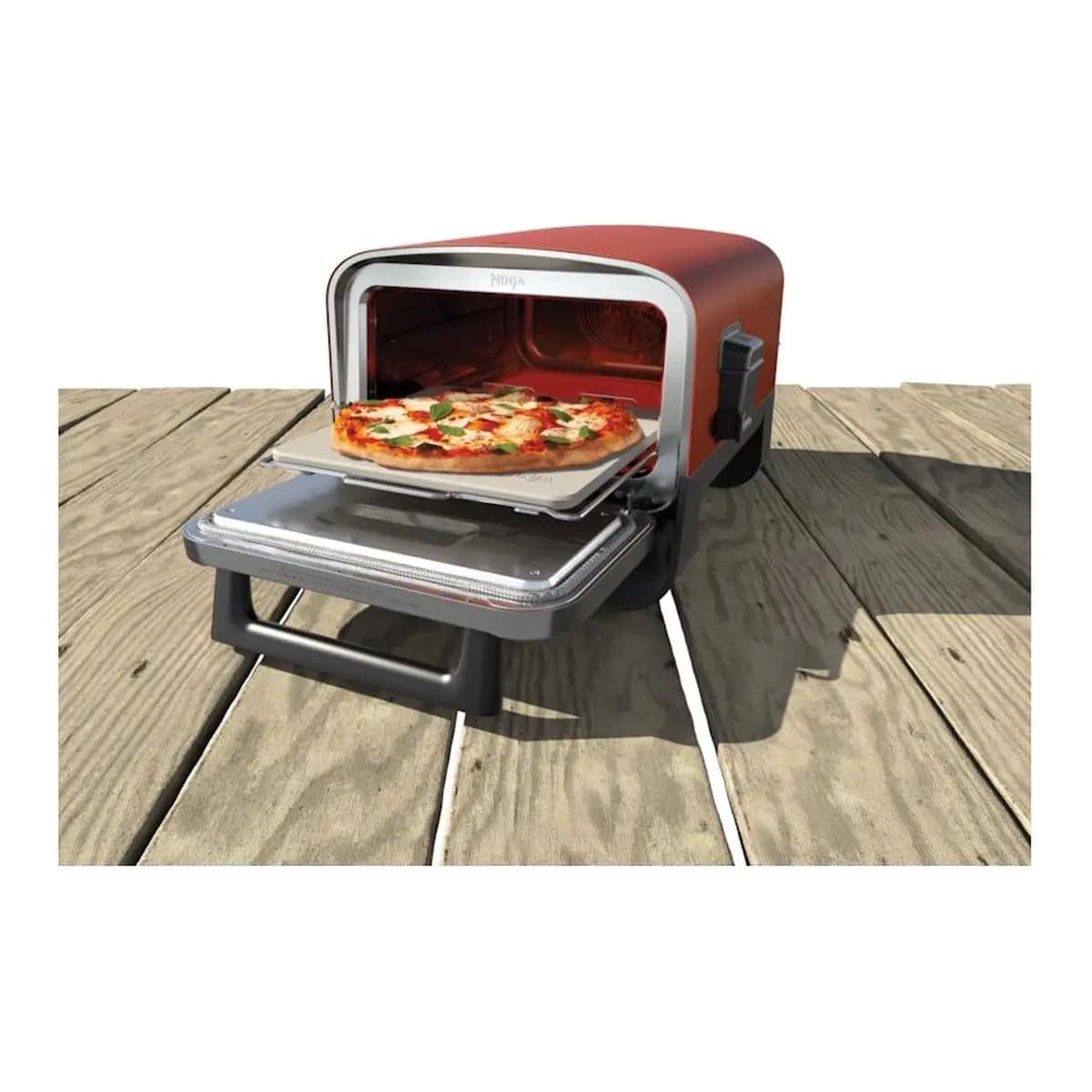 NINJA Vanjska peć za pizzu Woodfire 8-u-1, 2400W, Električna, Brzo pečenje, 22kg