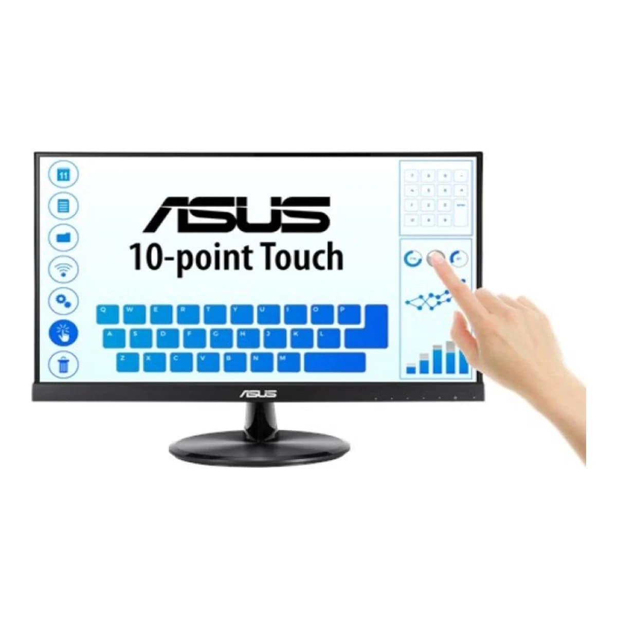 ASUS Monitor VT229H 21.5" Full HD, IPS Panel, 60Hz, Touch, Zvučnici, HDMI, VGA, VESA