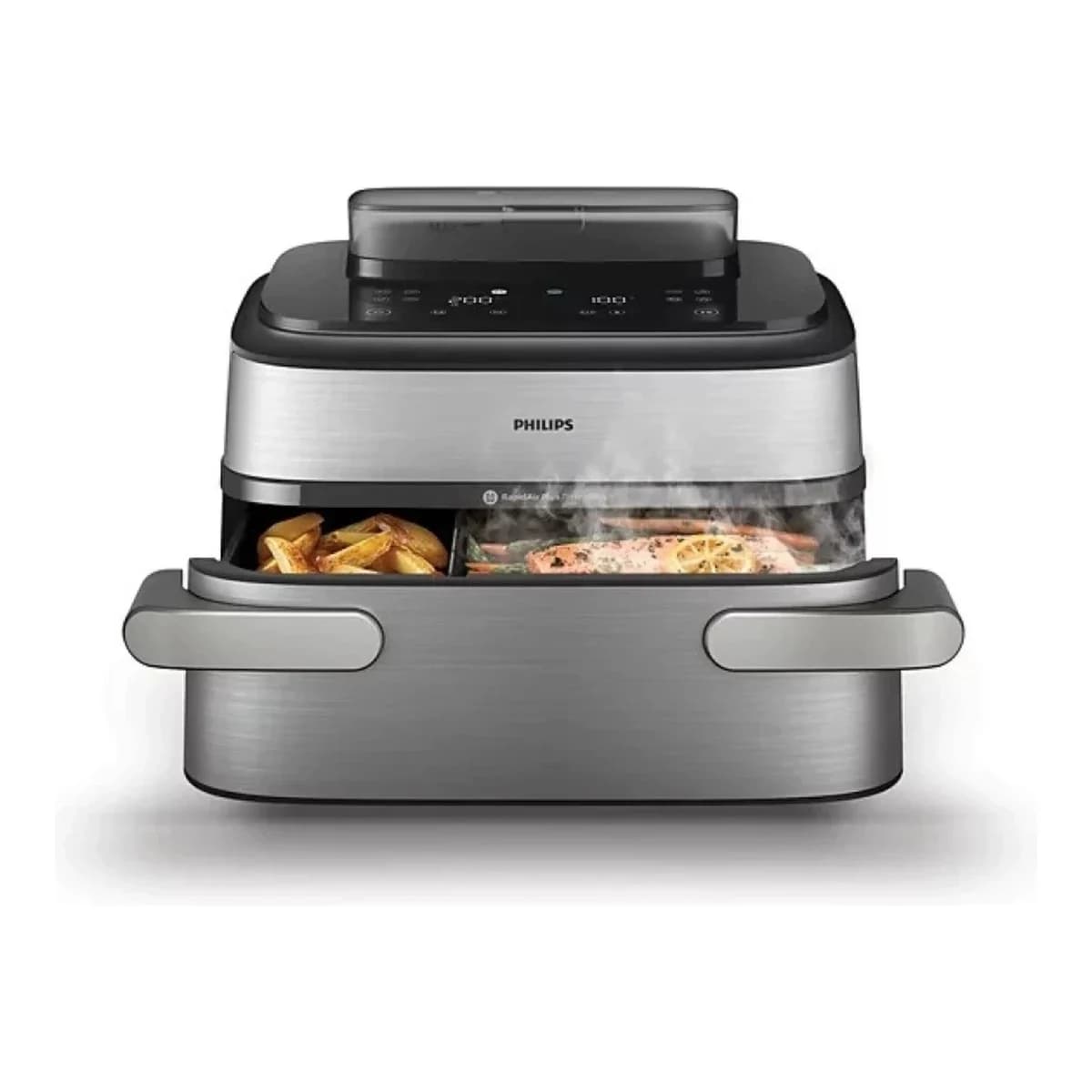 PHILIPS Friteza na vrući zrak NA5652 DUAL, Dvostruka košara, Digitalni zaslon, Crna