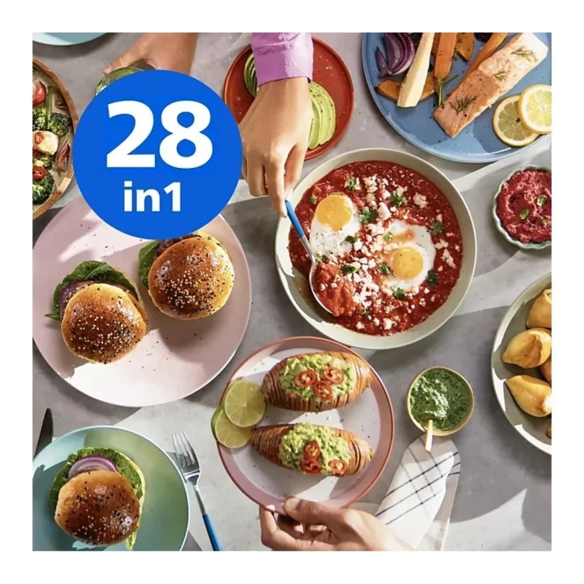 PHILIPS Friteza na vrući zrak NA5652 DUAL, Dvostruka košara, Digitalni zaslon, Crna