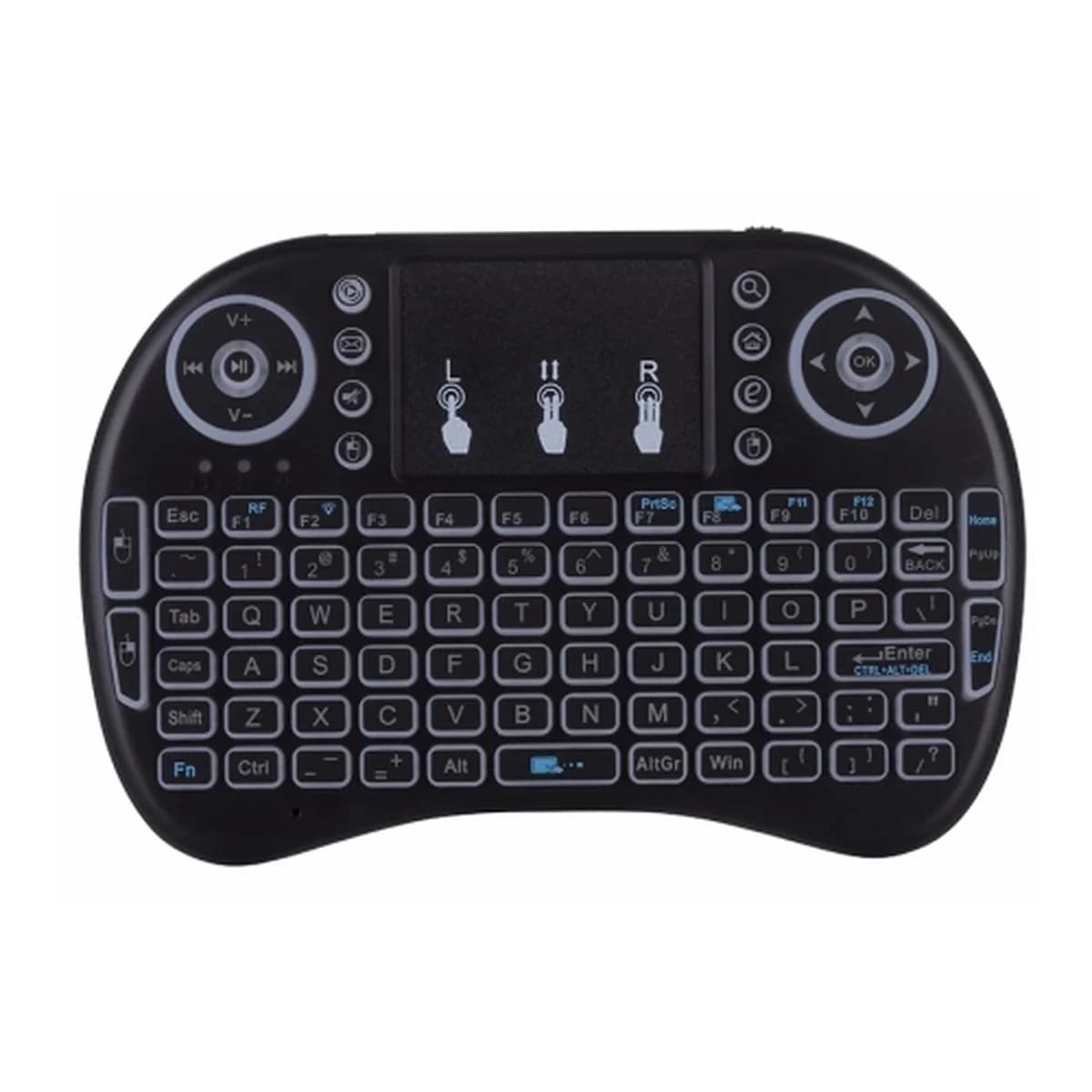 BORG Tastatura Bezicna X10, Bluetooth/2.4GHz, Touchpad, RGB Backlit, Voice Search