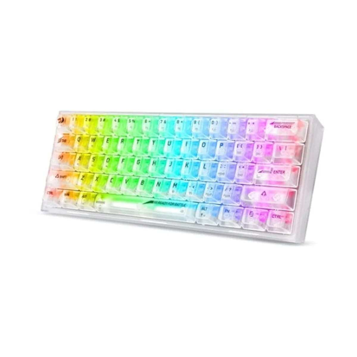 REDRAGON Tastatura Mehanicka Fizz K617 CT RGB White, USB, Red Switch, 60%, RGB Backlighting