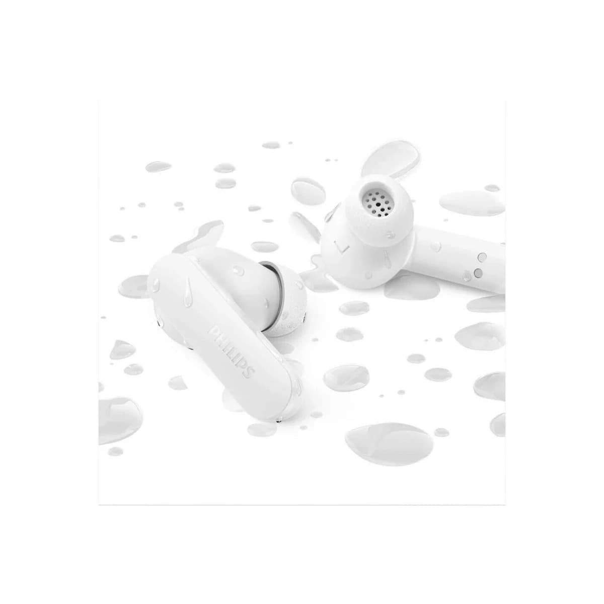 Philips TAT2100WT BT slušalicedo 36h baterija; BT 6.0; IPX4; 4 mikrofona; pogonske jedinice od 10 mm
