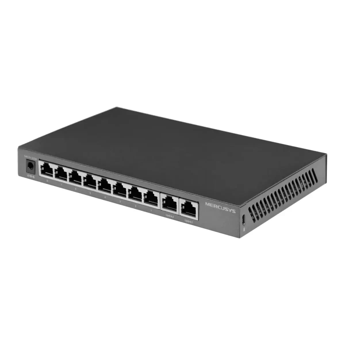 MERCUSYS Switch 12-Port Gigabit MS112GMP, Unmanaged, 8x PoE+ 110W, 2x SFP, Extend Mode, Steel Case