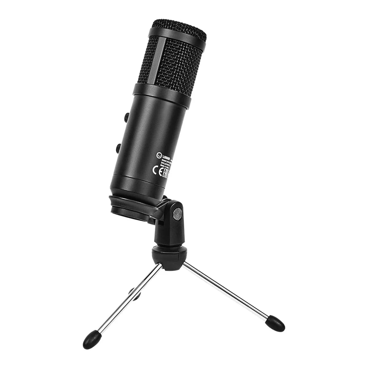 LORGAR Mikrofon Soner 313, USB Condenser, Volume & Echo Knob, Tripod, Crni