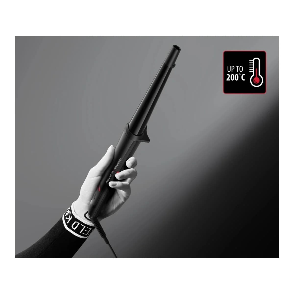 ROWENTA Uvijač za kosu CF321LF0 KARL LAGERFELD, 25 mm, Keratin & Glow premaz, 200°C, Turmalin
