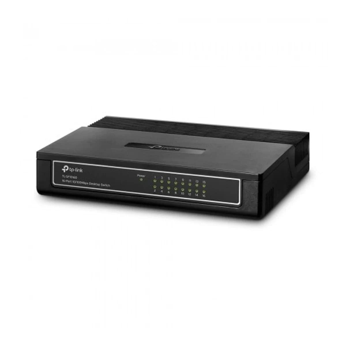 TP-LINK Switch TL-SF1016D, 16-Port, 10/100Mbps, Desktop/Rackmount, Plug and Play