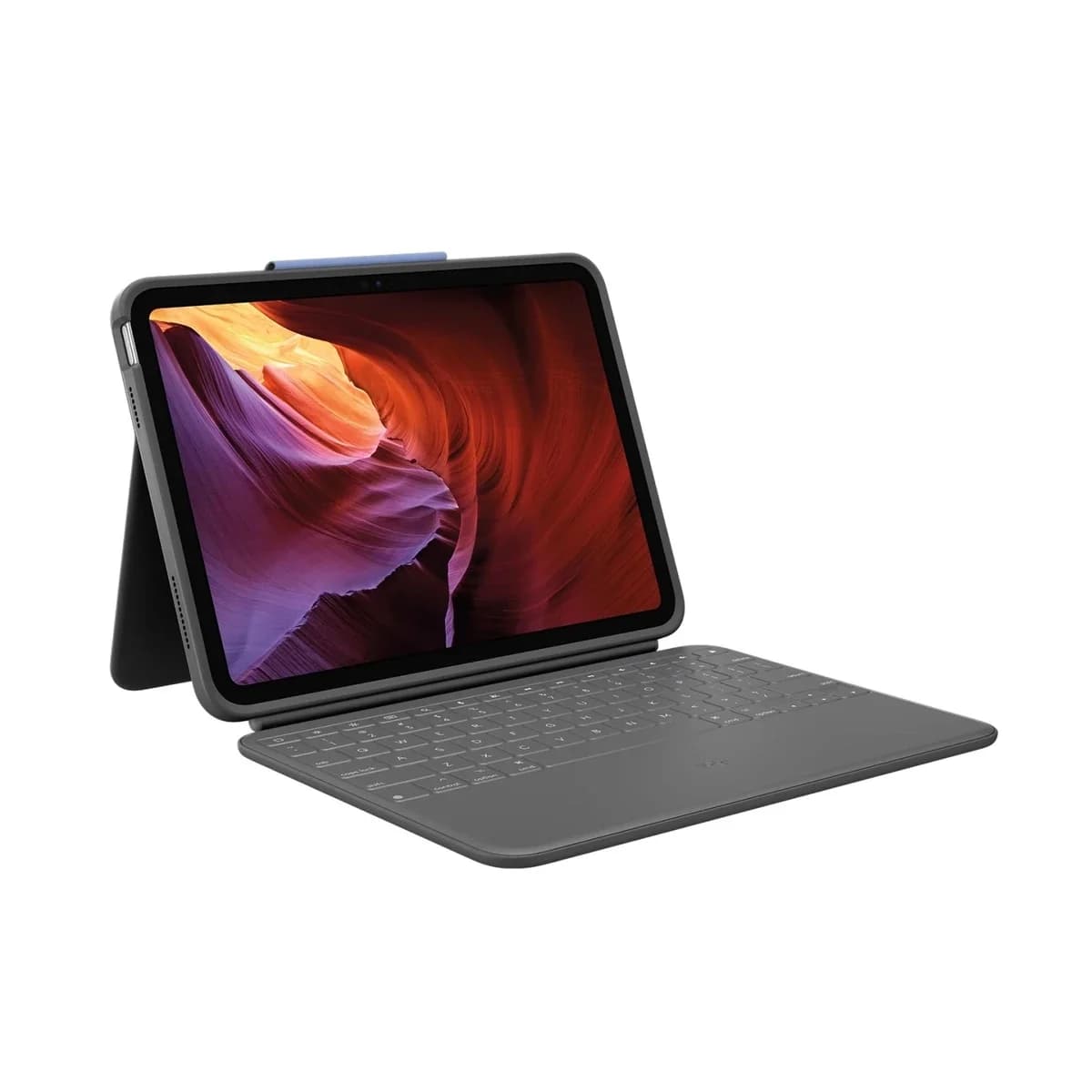 LOGITECH Zaštitna futrola s tastaturom Rugged Folio, za iPad (10. gen), Smart Connector, Oxford Grey, UK layout