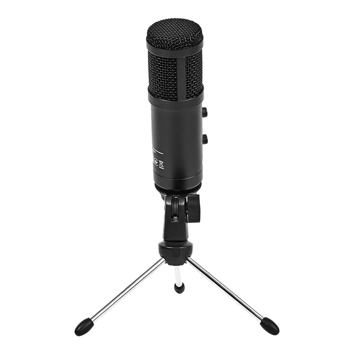 LORGAR Mikrofon Soner 313, USB Condenser, Volume & Echo Knob, Tripod, Crni