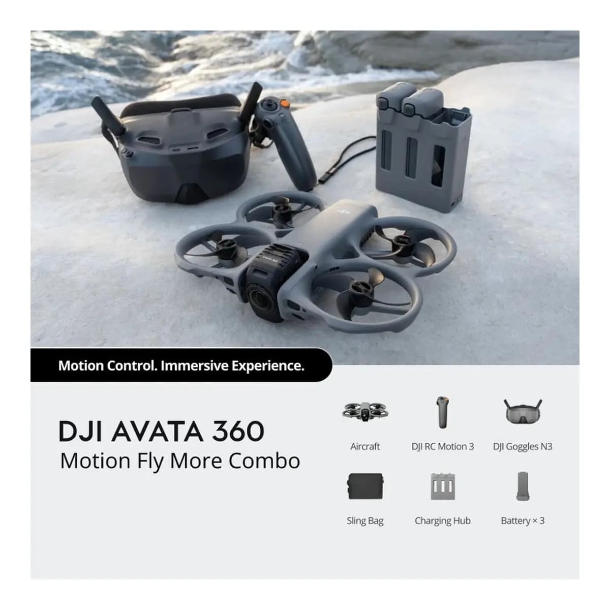 DJI Dron Avata 360 Motion Fly More Combo, DJI Goggles N3, Garancija 24 mjeseca