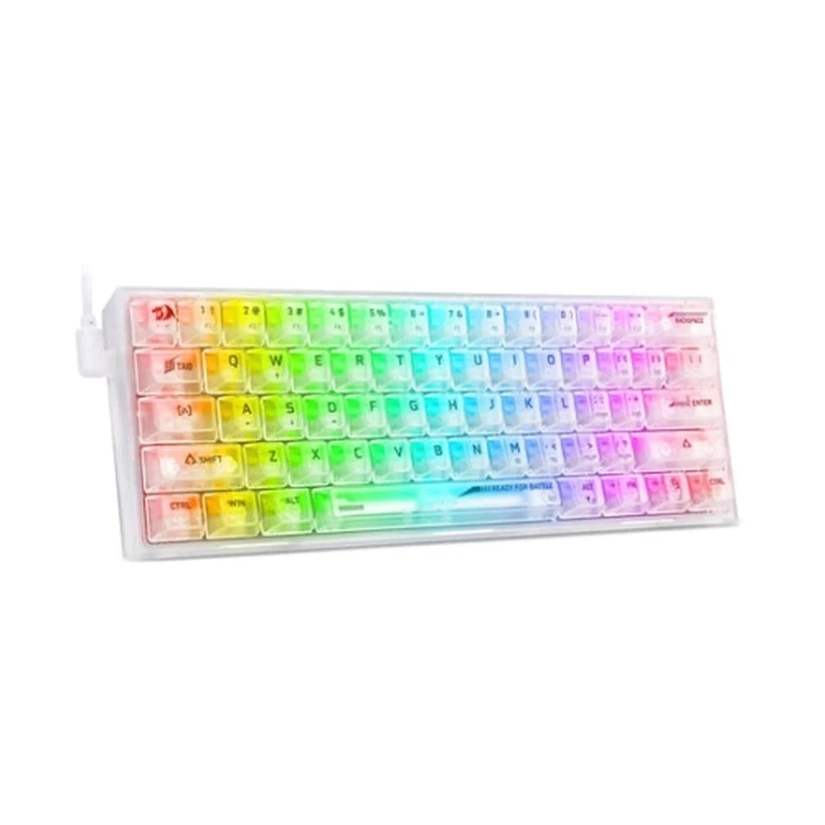 REDRAGON Tastatura Mehanicka Fizz K617 CT RGB White, USB, Red Switch, 60%, RGB Backlighting
