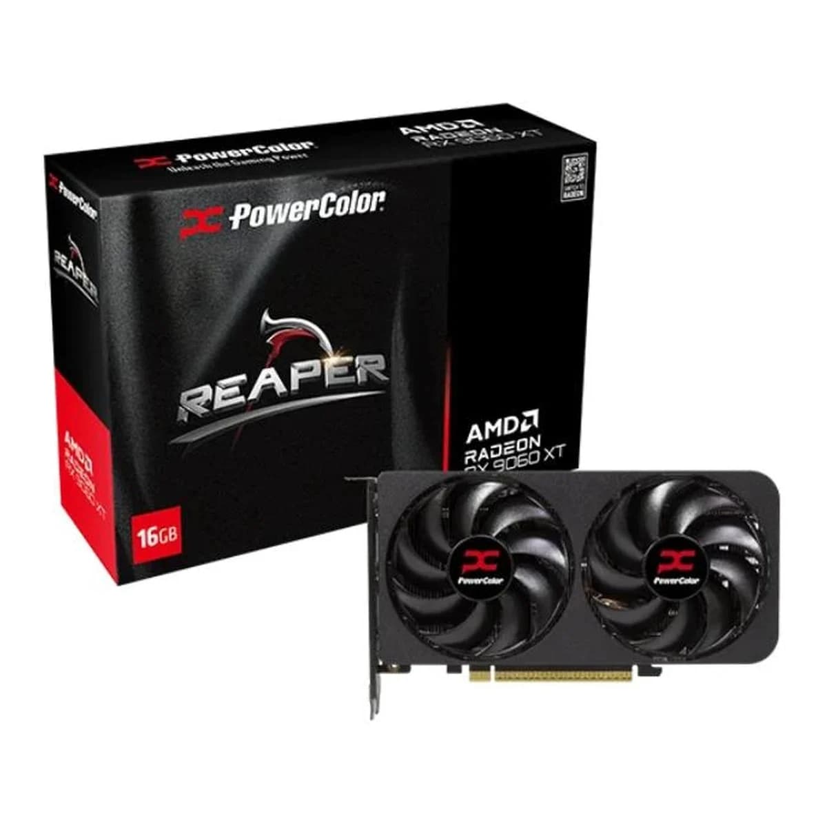 POWER COLOR Graficka Radeon RX 9060 XT Reaper 16GB, GDDR6, 2xDP/HDMI