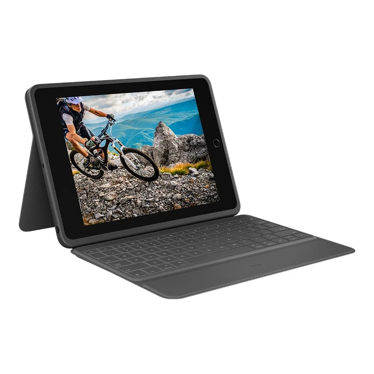 LOGITECH Zaštitna futrola s tastaturom Rugged Folio, iPad 7/8/9 gen, Smart Connector, Graphite, UK Layout