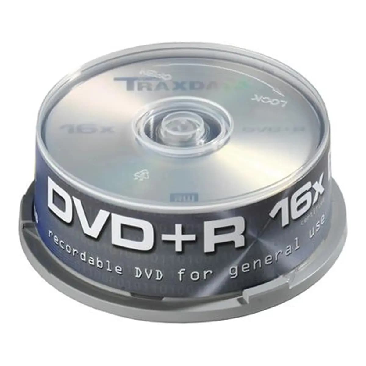 TRAXDATA DVD+R Medij Cake 25, 4.7GB, 16x, Silver, 25 komada