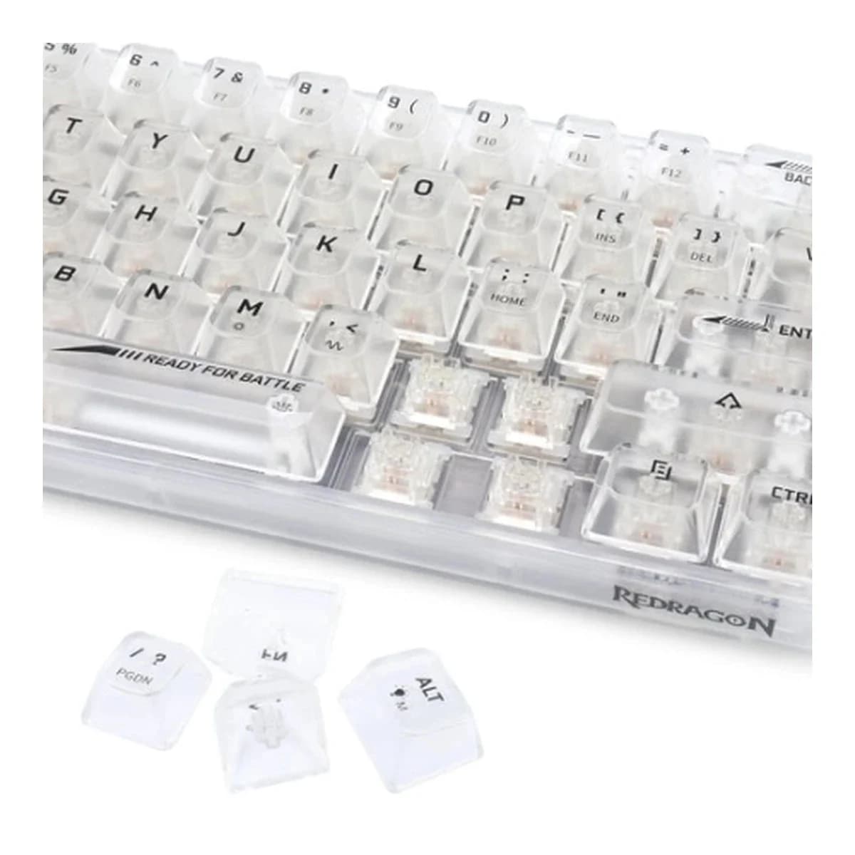 REDRAGON Tastatura Mehanicka Fizz K617 CT RGB White, USB, Red Switch, 60%, RGB Backlighting