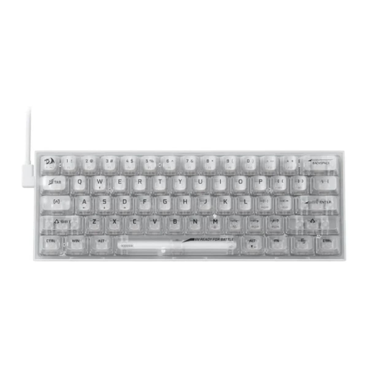 REDRAGON Tastatura Mehanicka Fizz K617 CT RGB White, USB, Red Switch, 60%, RGB Backlighting