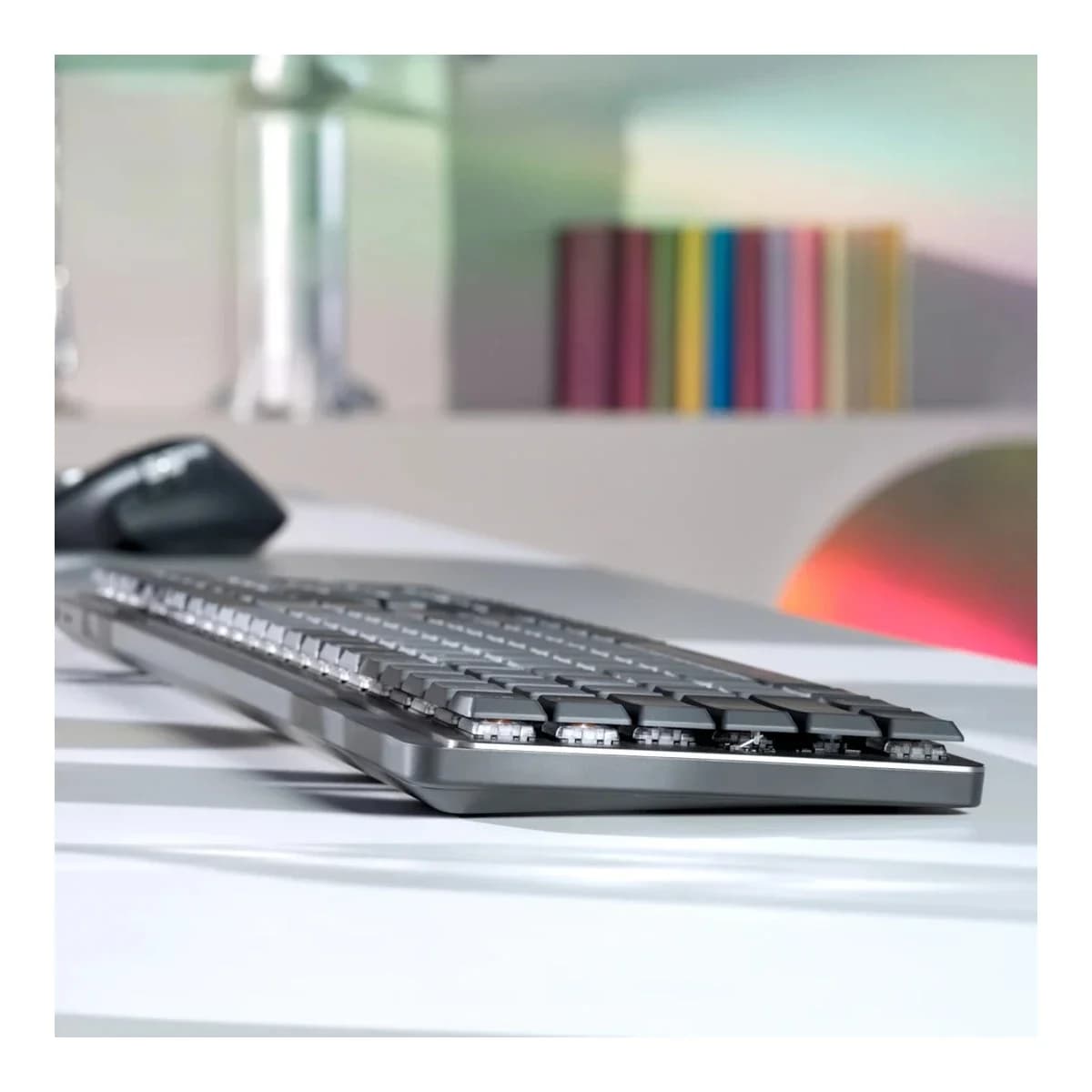LOGITECH Tastatura MX Mechanical, Wireless, Bluetooth, Clicky Switches, Graphite, US INT'L