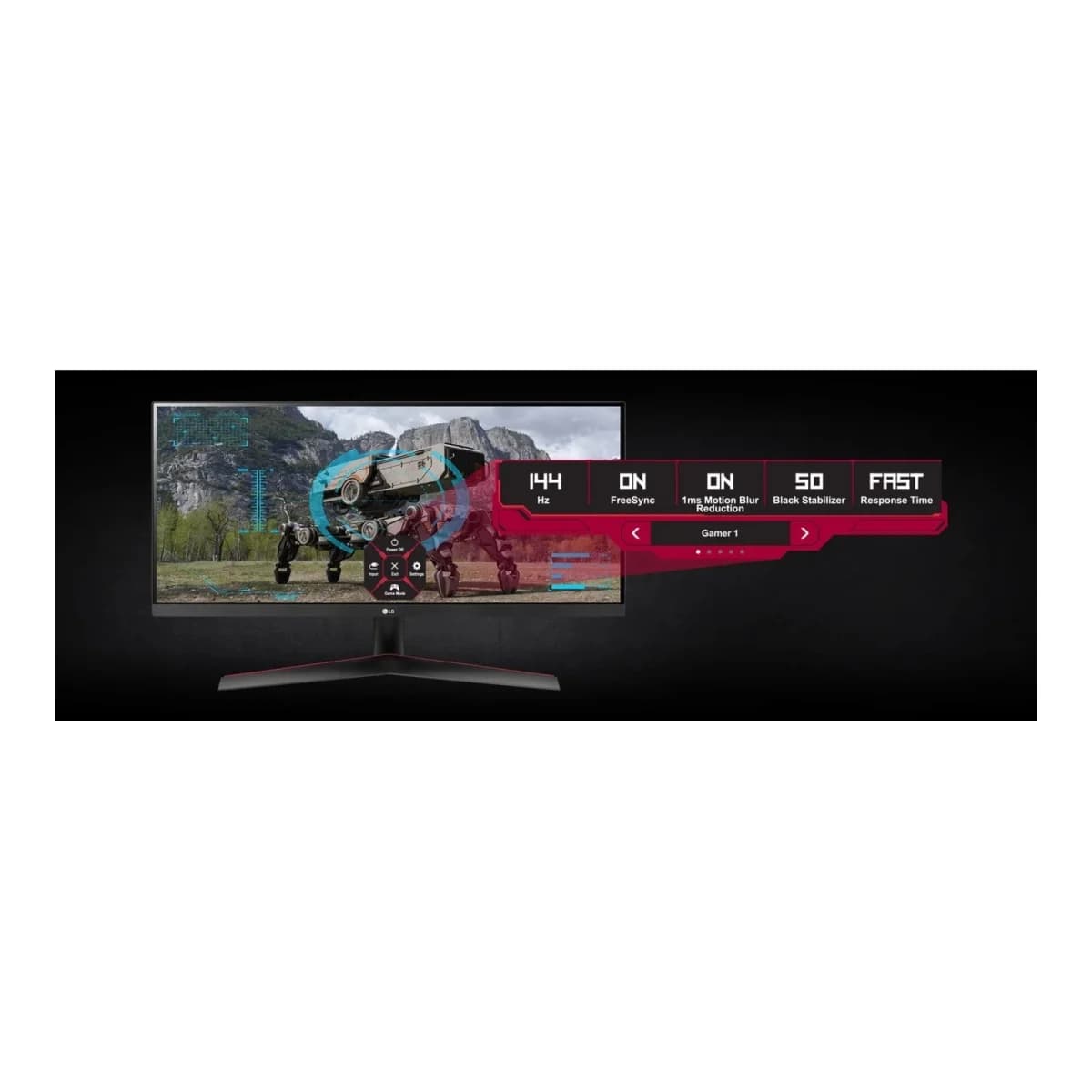 LG Monitor 29WP60G-B 29" WFHD, IPS Panel, 75Hz, 1ms, UltraWide 21:9, FreeSync