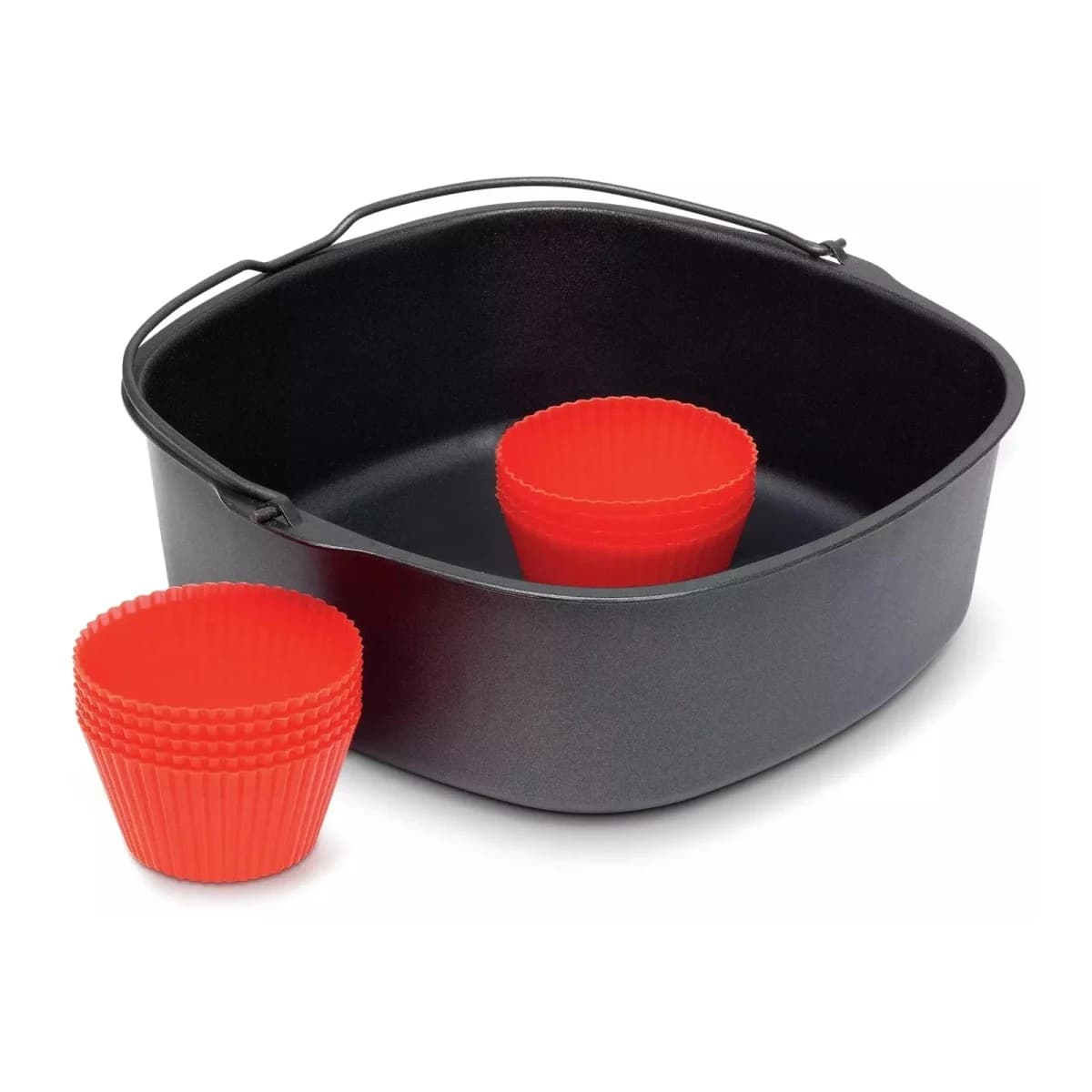 PHILIPS Dodatak za fritezu HD9952/00, Komplet za pečenje, Crno/Crvena, 240x90 mm