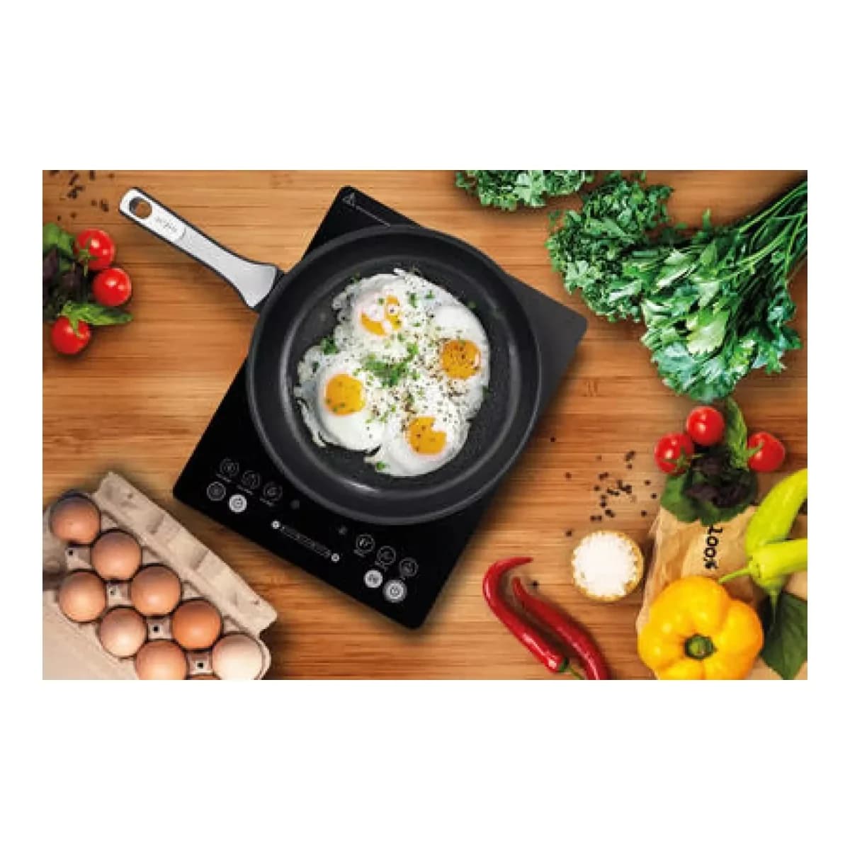 TEFAL Indukcijsko kuhalo IH210801, Crno, Automatsko isključivanje, Prijenosno