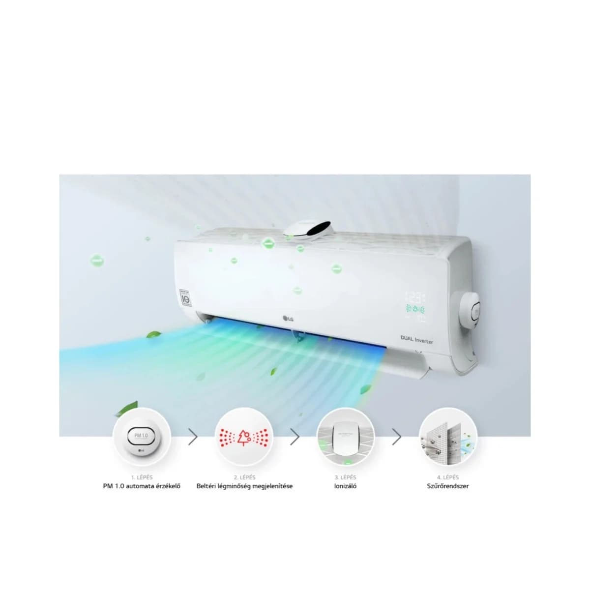 LG Klima uređaj AP12RK, A+++, UVnano, WiFi, Filter za prašinu, 55m2
