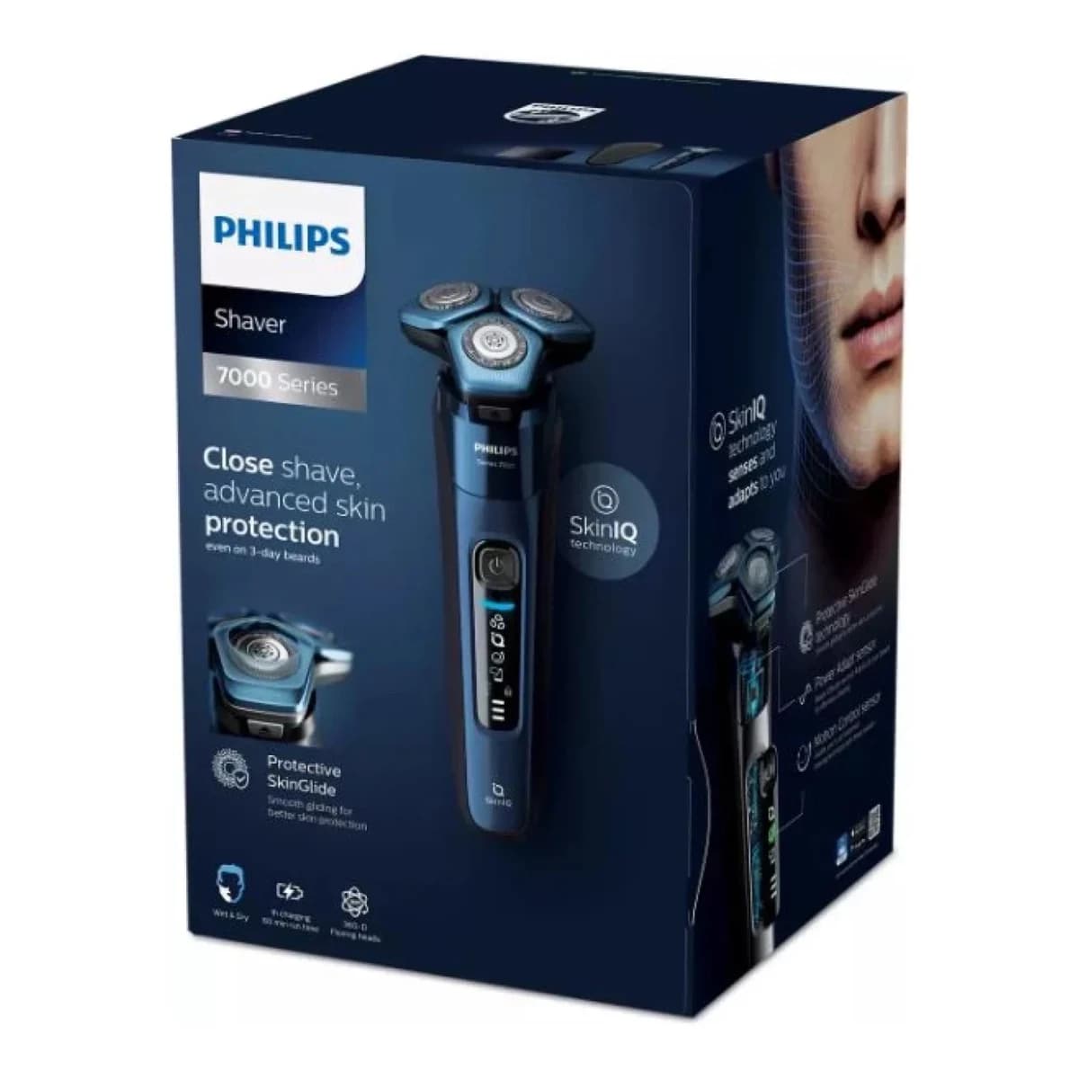 PHILIPS Aparat za brijanje S7782/50, SkinGlide Tehnologija, Bluetooth, 60 min rada, Plavi