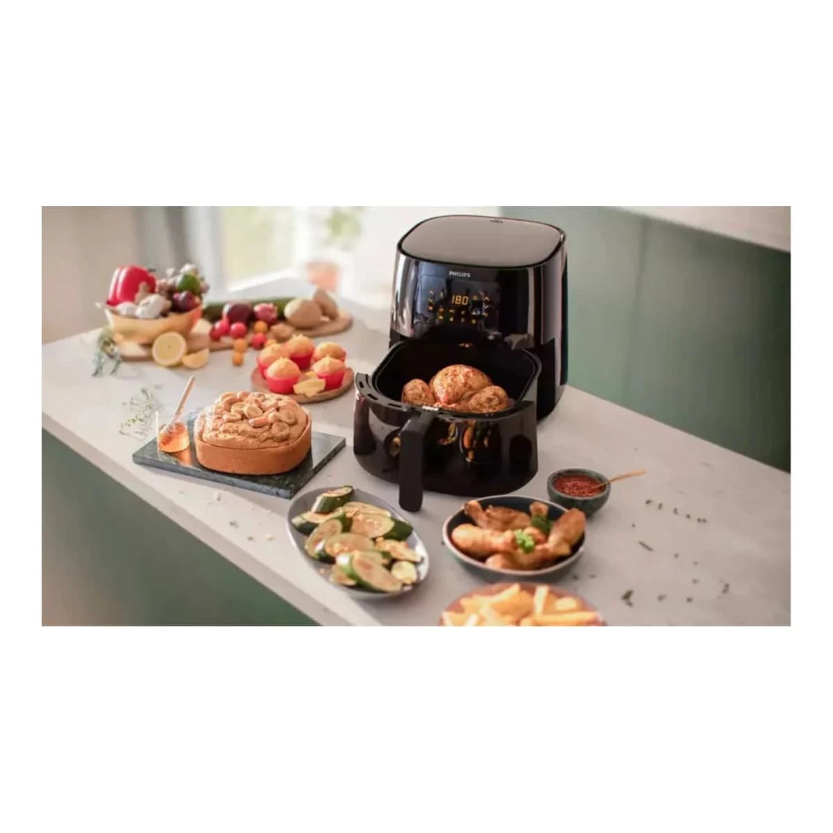 PHILIPS Friteza na vrući zrak HD9270/90, 6.2 L, 2000 W, Funkcija pare, Crna
