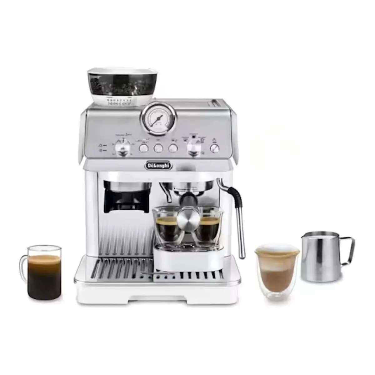 DELONGHI Aparat za kafu La Specialista Arte EC9155.W EX:2, 15 postavki mljevenja, 3 temperature kuhanja, MyLatte Art parna cijev, Barista set