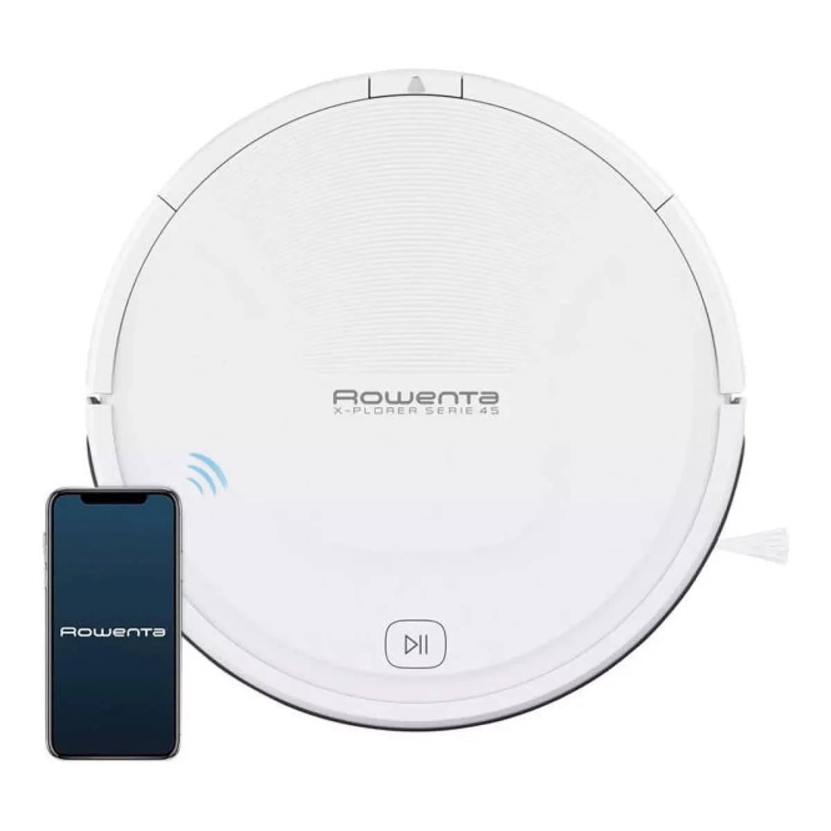 ROWENTA Robotski usisivač RR8277WH, Vrijeme rada 150 min, Zapremina 0.44L, Nivo buke 70dB, Visina 80mm