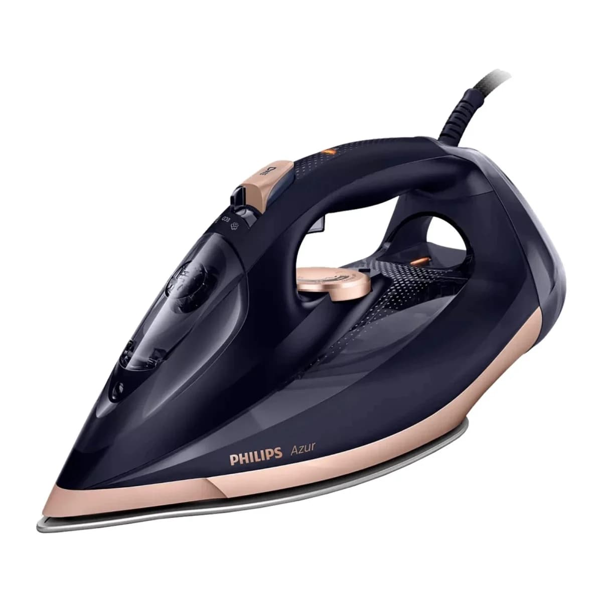 PHILIPS Pegla GC4909/60, 3000 W, Kontinuirana para 55 g/min, Udar pare 250 g, SteamGlide Elite stopalo, Crno-zlatna