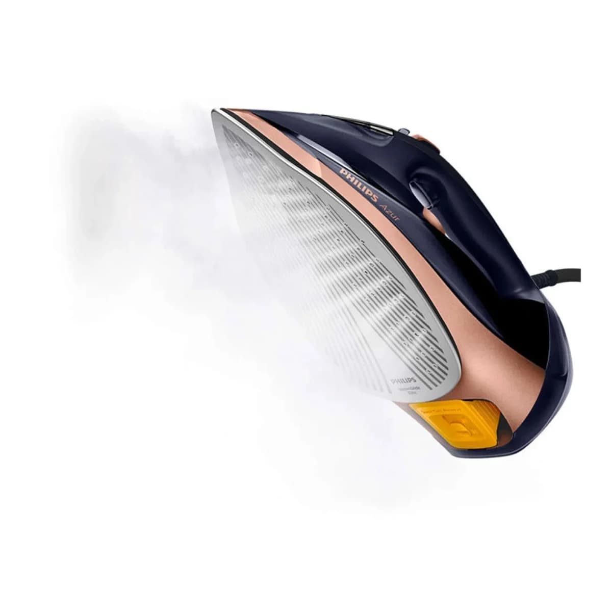 PHILIPS Pegla GC4909/60, 3000 W, Kontinuirana para 55 g/min, Udar pare 250 g, SteamGlide Elite stopalo, Crno-zlatna
