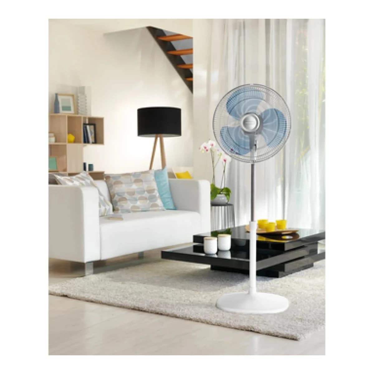 ROWENTA Stojeći ventilator VU4410F2, 3 brzine, 54 dB, Visina 130 cm, Bijela boja