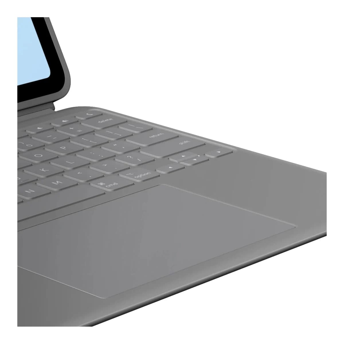 LOGITECH Futrola s tastaturom Combo Touch za iPad Air 13-inch (M2), Oxford Grey, US INT'L layout, Trackpad, Pozadinsko osvjetljenje