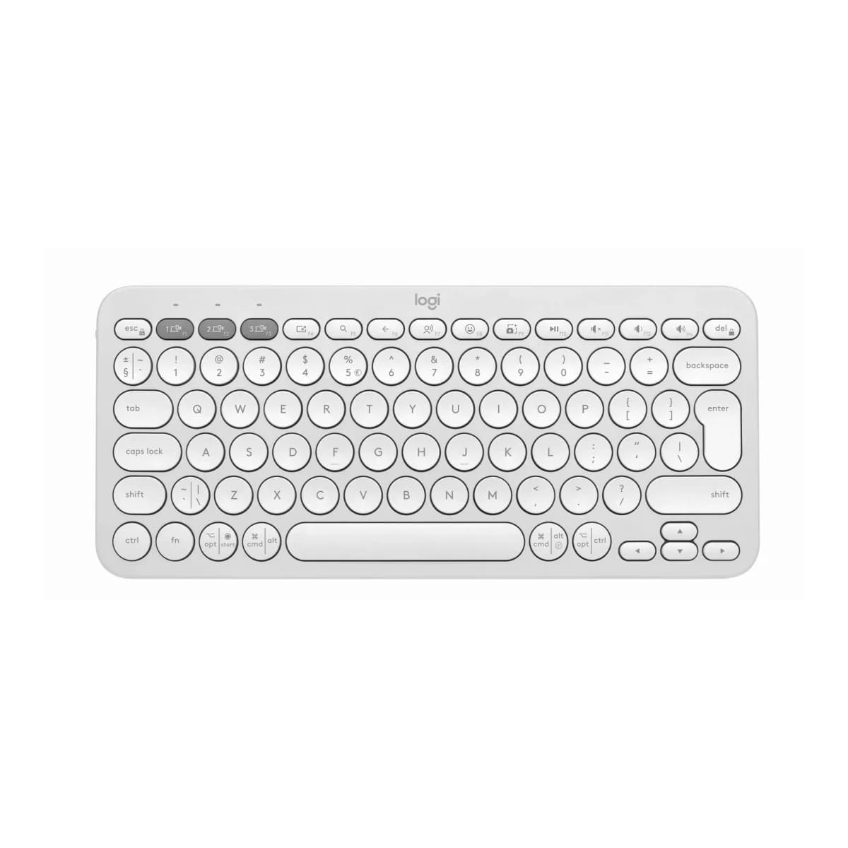 LOGITECH Tastatura Pebble Keys 2 K380s, Bluetooth, Slim, Tonal White, US Layout