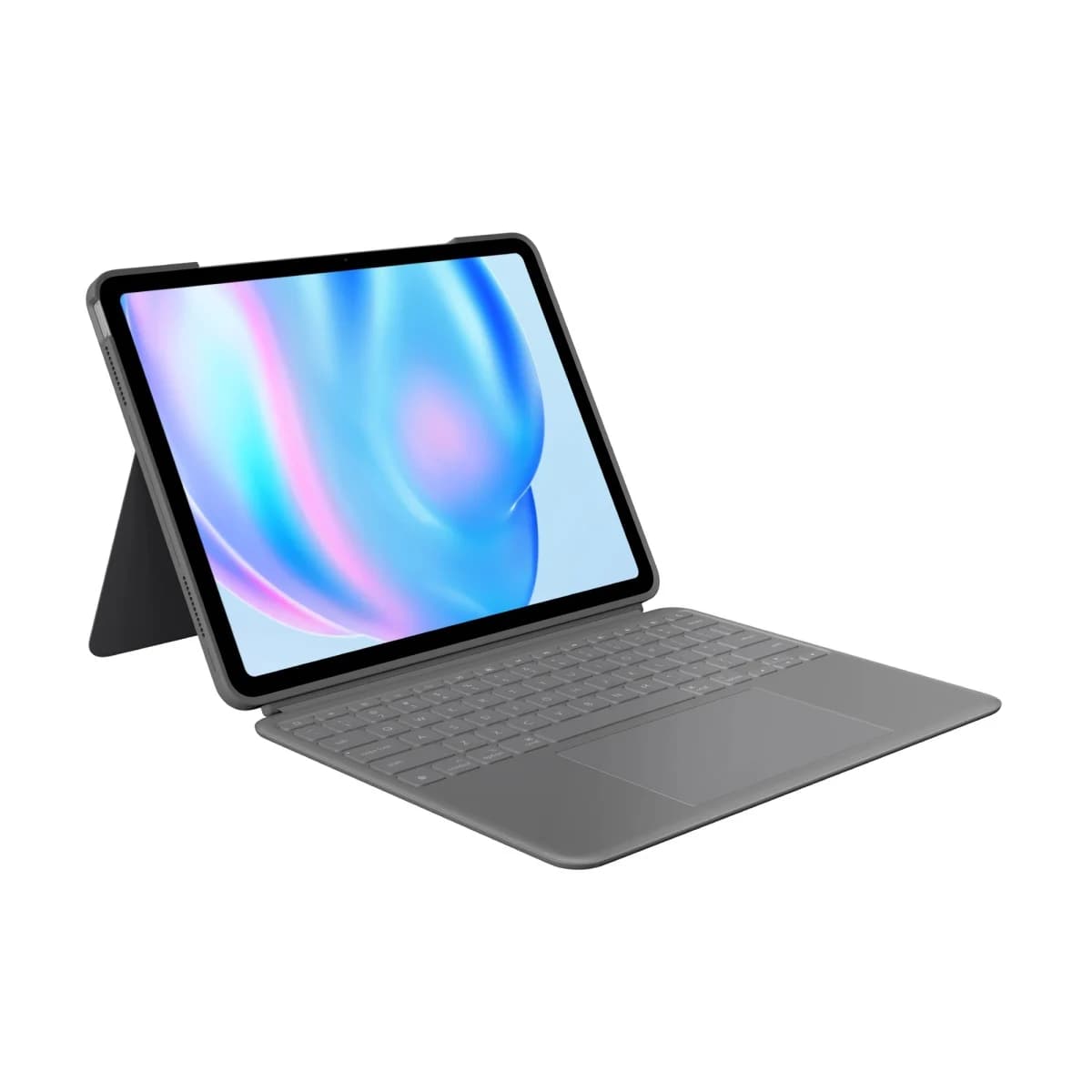 LOGITECH Futrola s tastaturom Combo Touch za iPad Air 13-inch (M2), Oxford Grey, US INT'L layout, Trackpad, Pozadinsko osvjetljenje