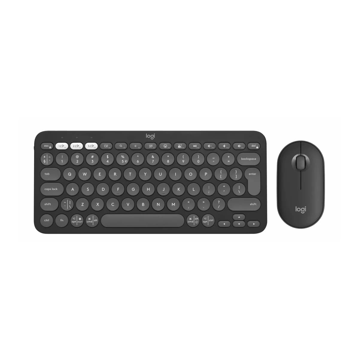 LOGITECH Komplet tastatura i miš Pebble 2 Combo, Bluetooth, Slim, Mac, Graphite, US Layout