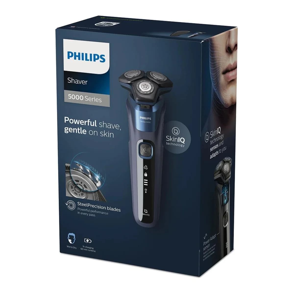 PHILIPS Aparat za brijanje S5585/30, Plava boja, 60 min rada, Bežični, Serija 5000