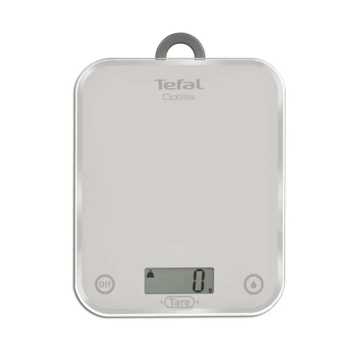 TEFAL Kuhinjska vaga BC5004V2, Kaljeno staklo, Automatsko isključivanje, Srebrnaboja
