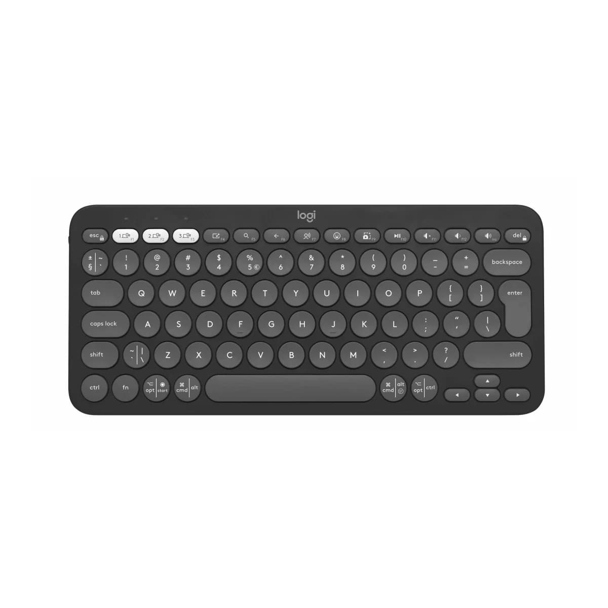 LOGITECH Tastatura Pebble Keys 2 K380s, Bluetooth, Slim, Minimalist, Tonal Graphite, US Layout