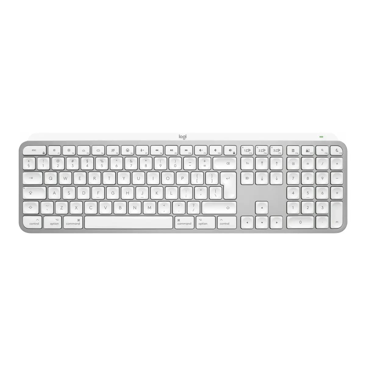 LOGITECH Tastatura MX Keys S for Mac Compact, Bezžična, Bluetooth, Pale Grey, US/INT Raspored