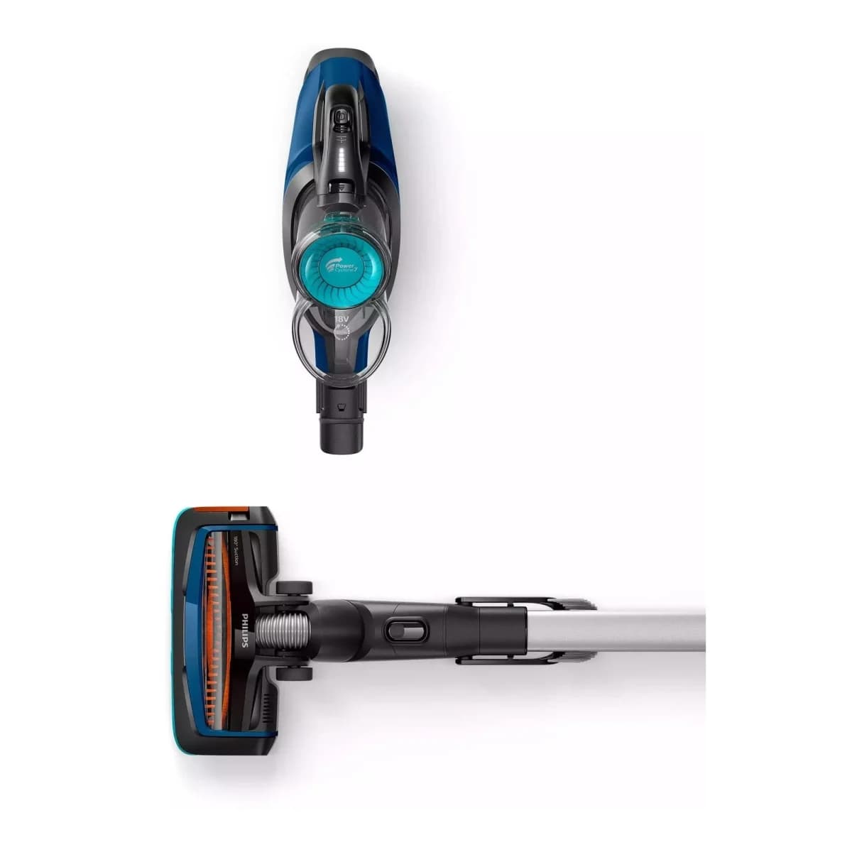 PHILIPS Bežični usisivač FC67181, 18 V, vrijeme rada 40 min, 2 brzine, 0.4 L