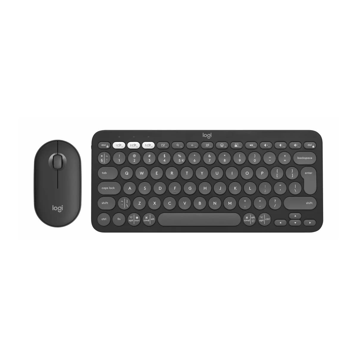 LOGITECH Komplet tastatura i miš Pebble 2 Combo, Bluetooth, Slim, Mac, Graphite, US Layout