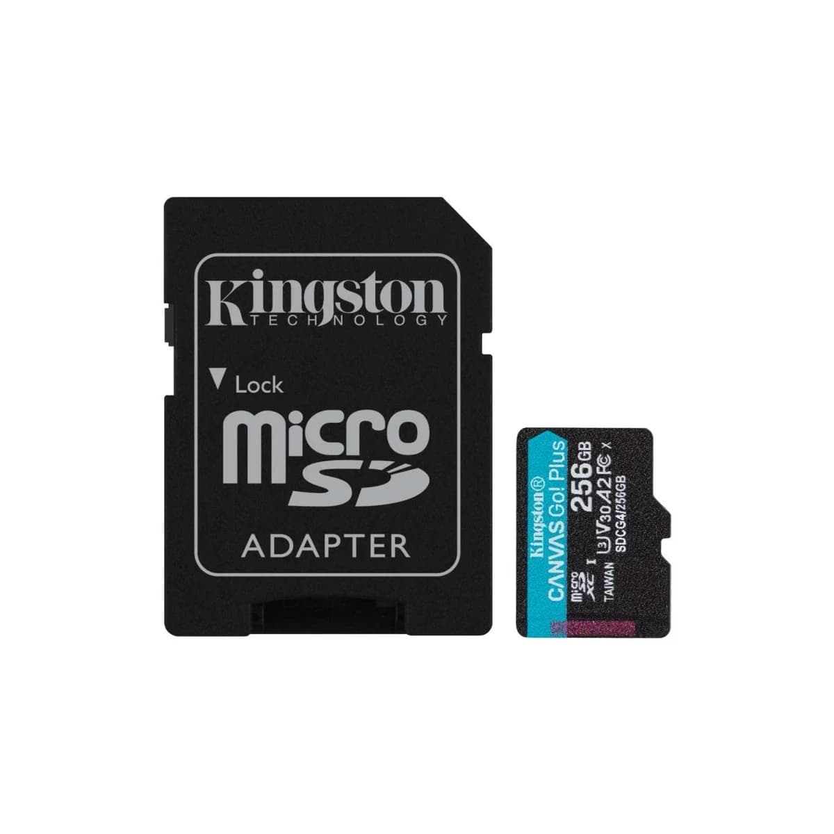 KINGSTON Memorijska kartica microSD 256GB Canvas Go! Plus, 200/160 MB/s, sa adapterom