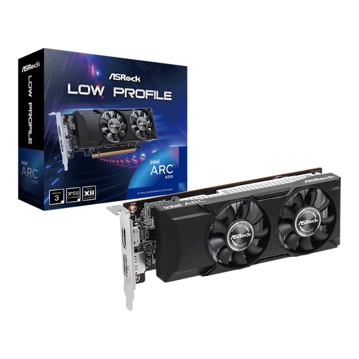ASROCK Graficka Intel Arc A310 LP 4GB, GDDR6, HDMI/DP