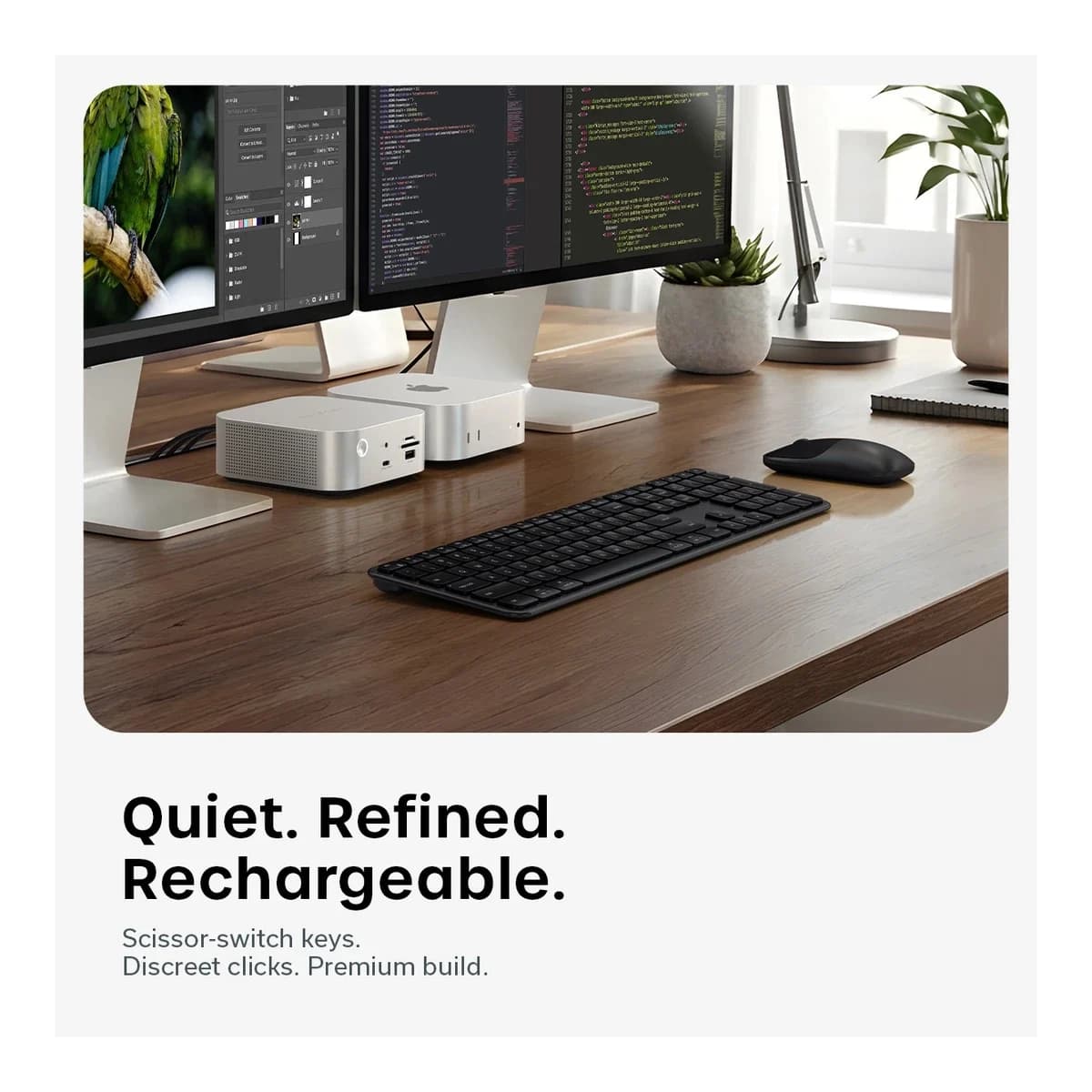 SATECHI Bežični Set Tipkovnica i Miš Slim CEX3 Wireless Combo, US English, Space Black