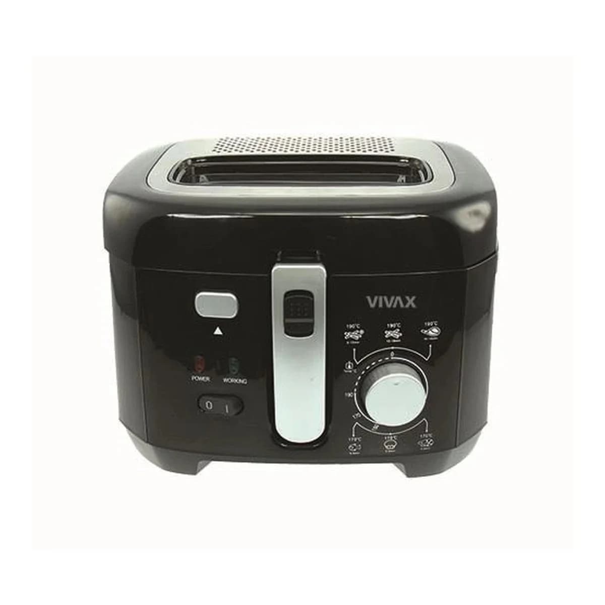 VIVAX Friteza DF-1800B, 1800W, 2.5L, Varijabilni termostat, Neljepljiva posuda