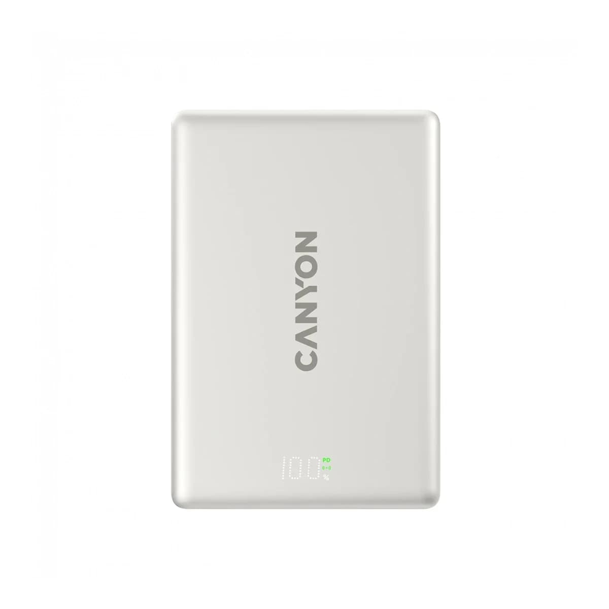 CANYON Power Bank OnPower 511, 10000mAh, Magnetic, PD 20W, Aluminium Star Grey