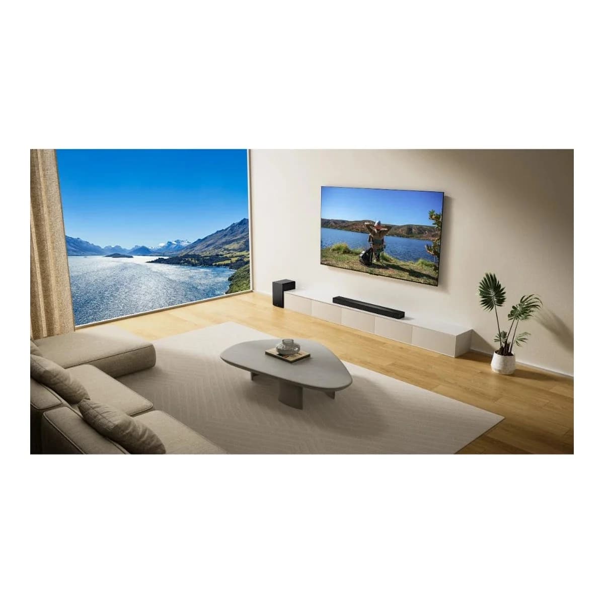 TCL Soundbar Q65H, Wireless SW, DTS:X, Dolby Atmos, 580W, AI Sonic