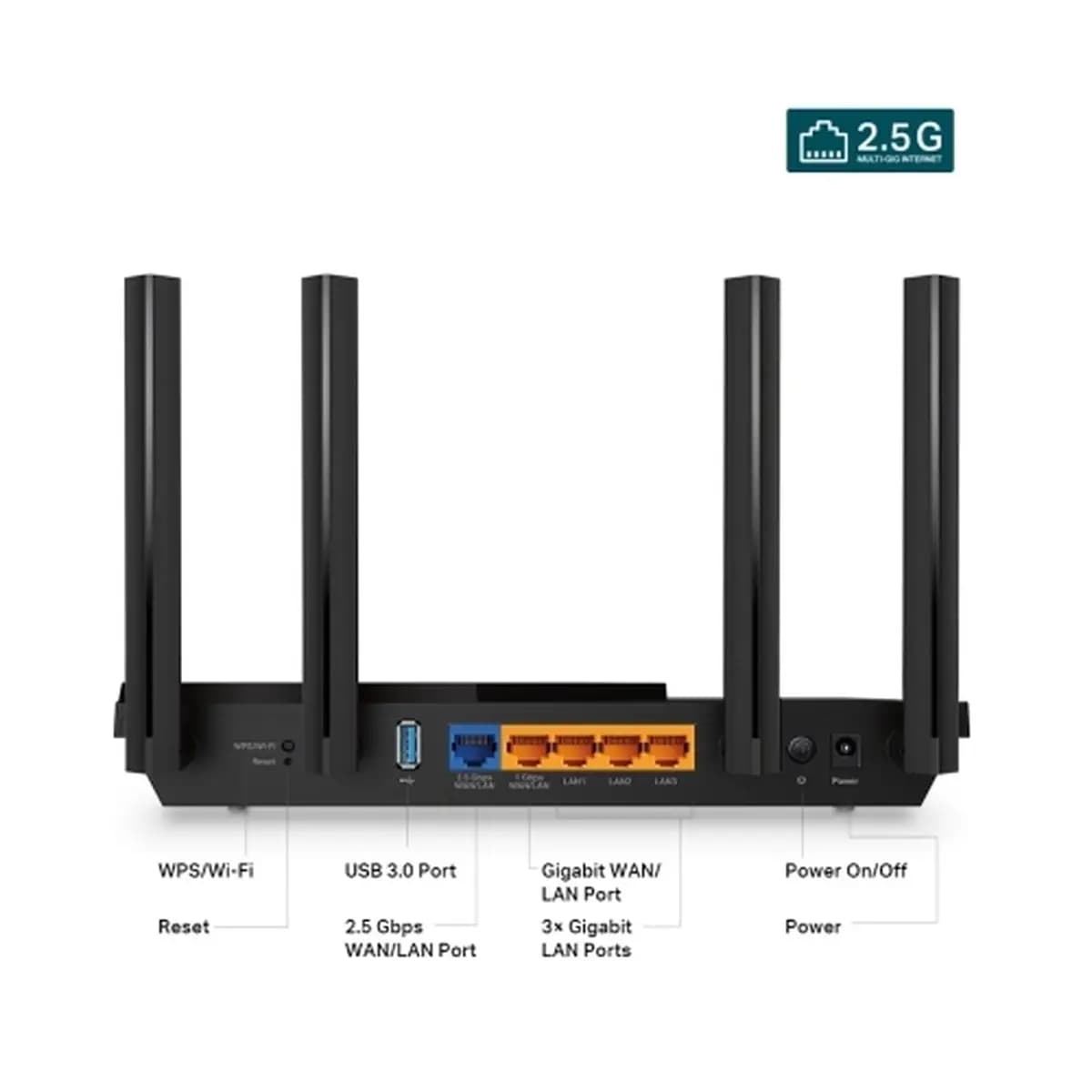 TP-LINK Router WiFi 6 AX3000 Archer AX55 Pro, Dual Band, 2.5GbE, HomeShield